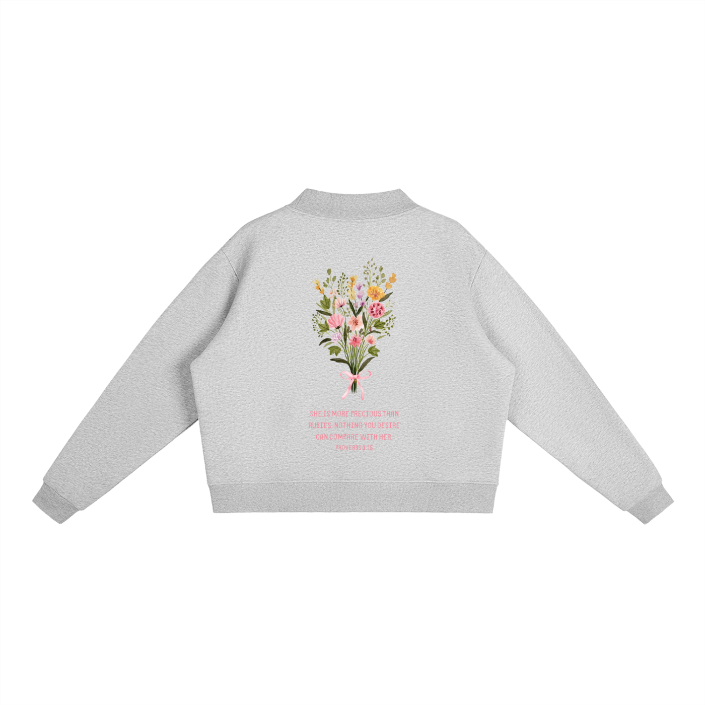 Proverbs 3:15 | Essential Fleece Mid-Neck Crew Sweatshirt