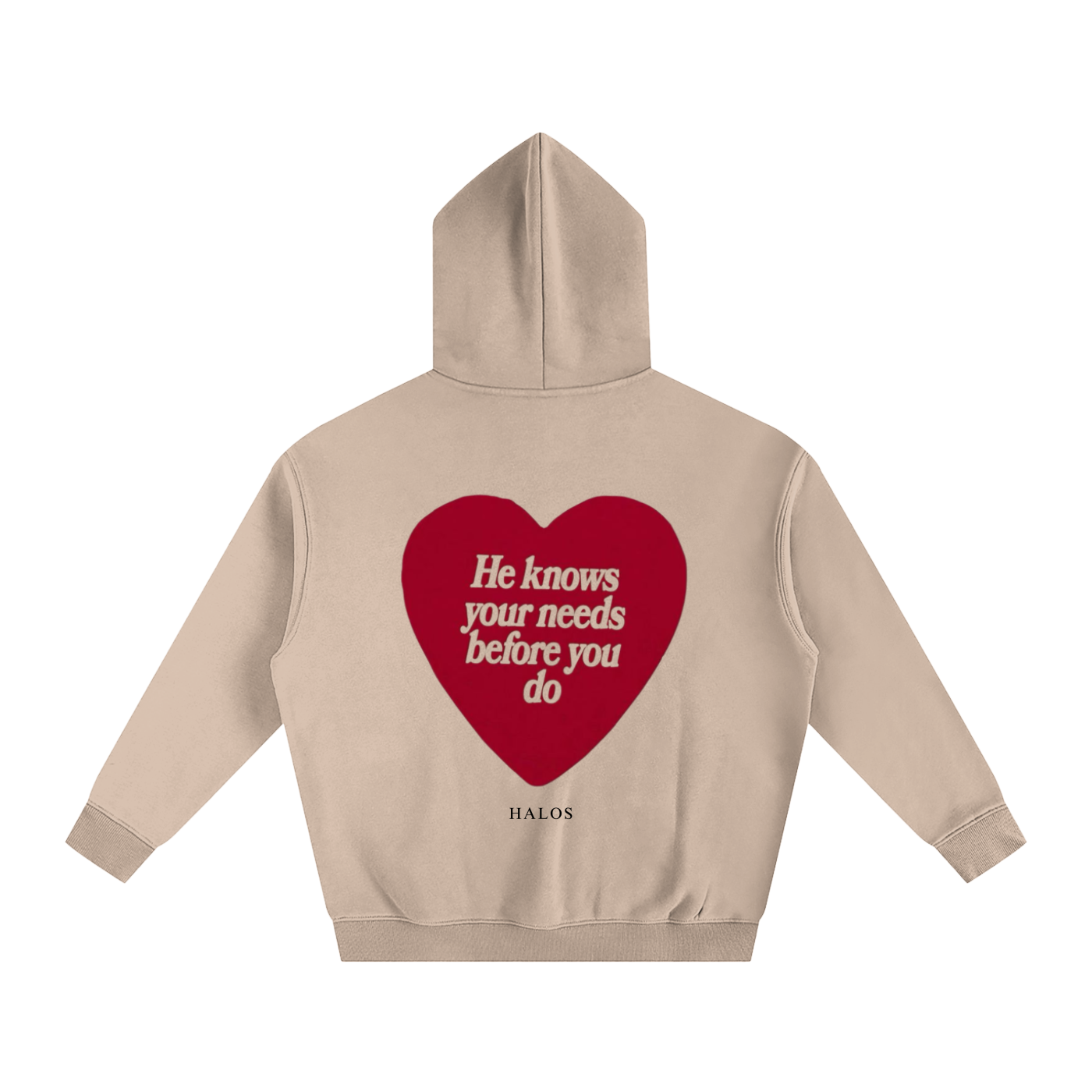HE KNOWS BEFORE YOU DO | Oversize Fleeced Hoodie