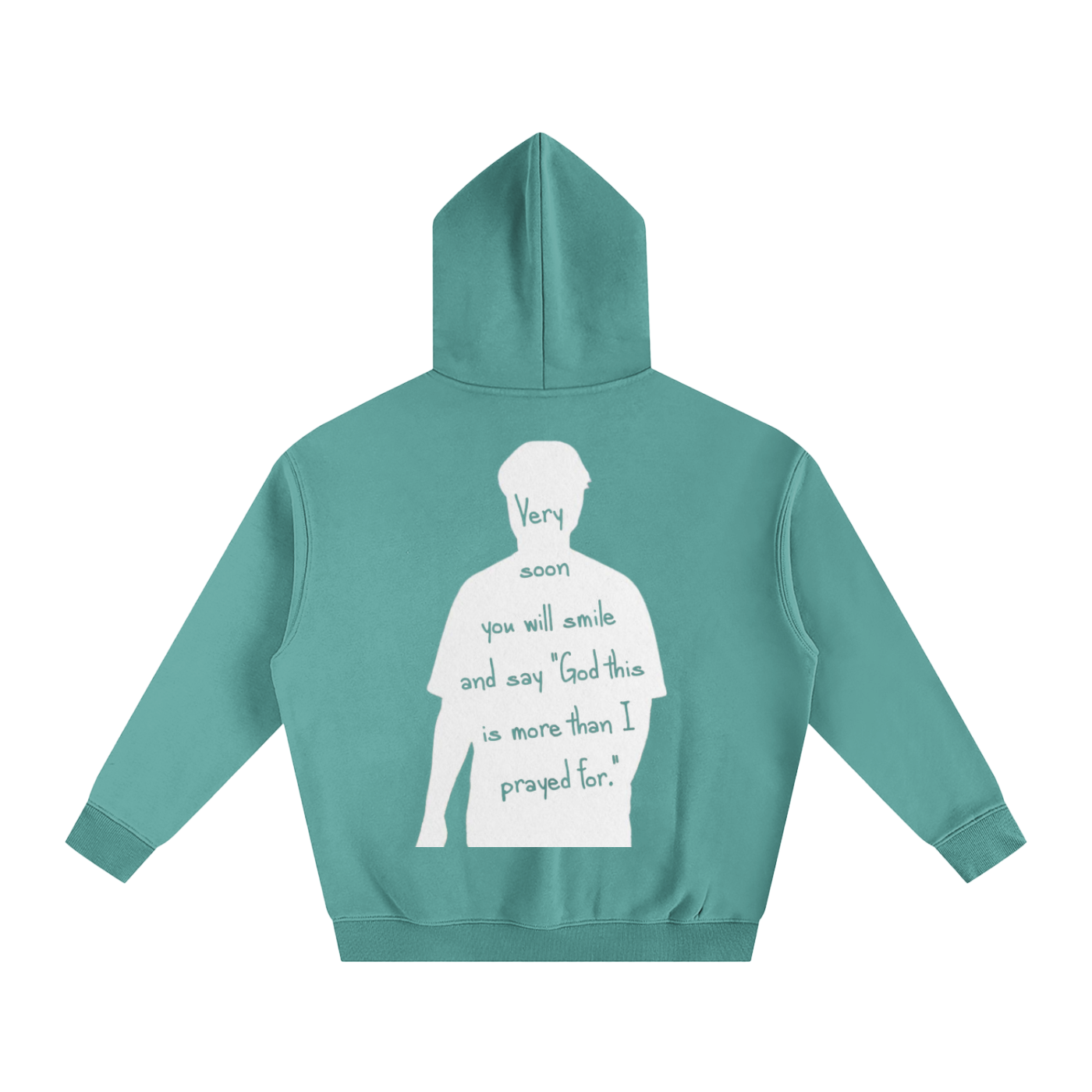 "God this is more than I prayed for" | Oversize Fleeced Hoodie