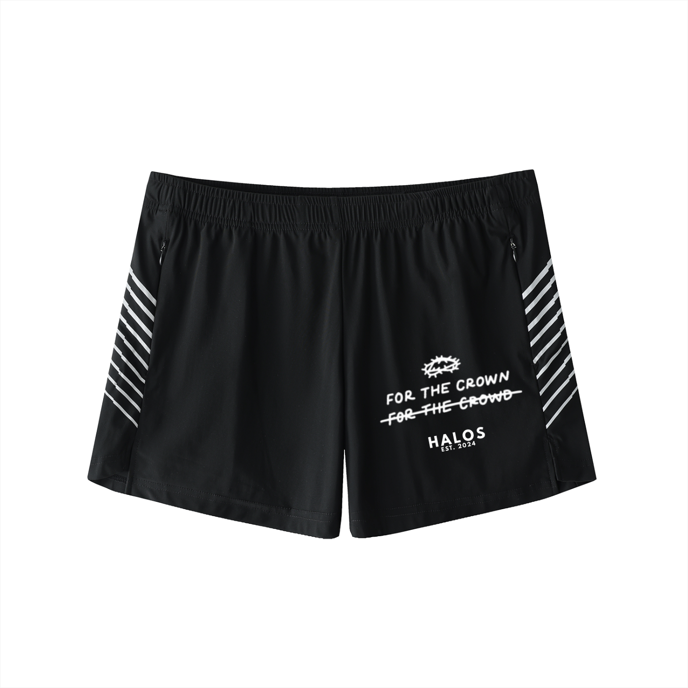 FOR THE CROWN | Men's Side-Stripe Performance Shorts