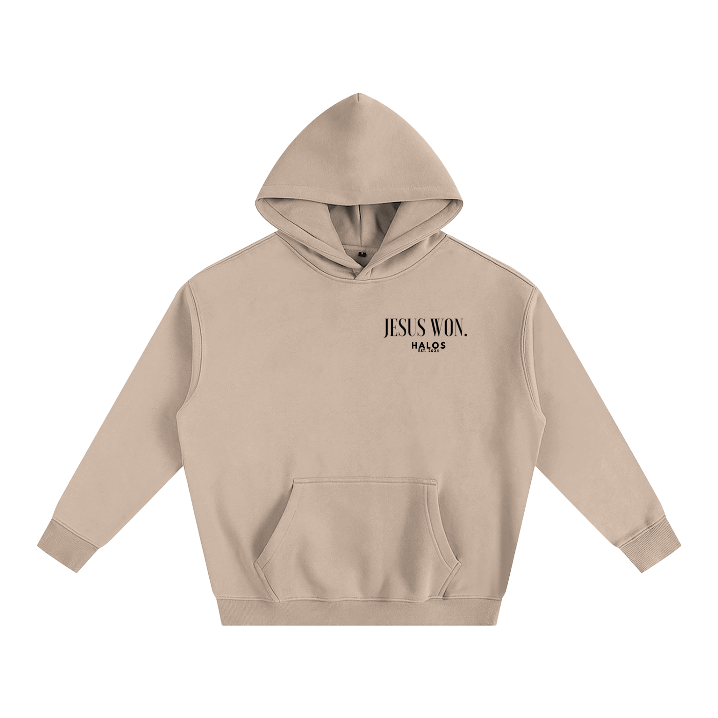 JESUS WON. | Oversize Fleeced Hoodie