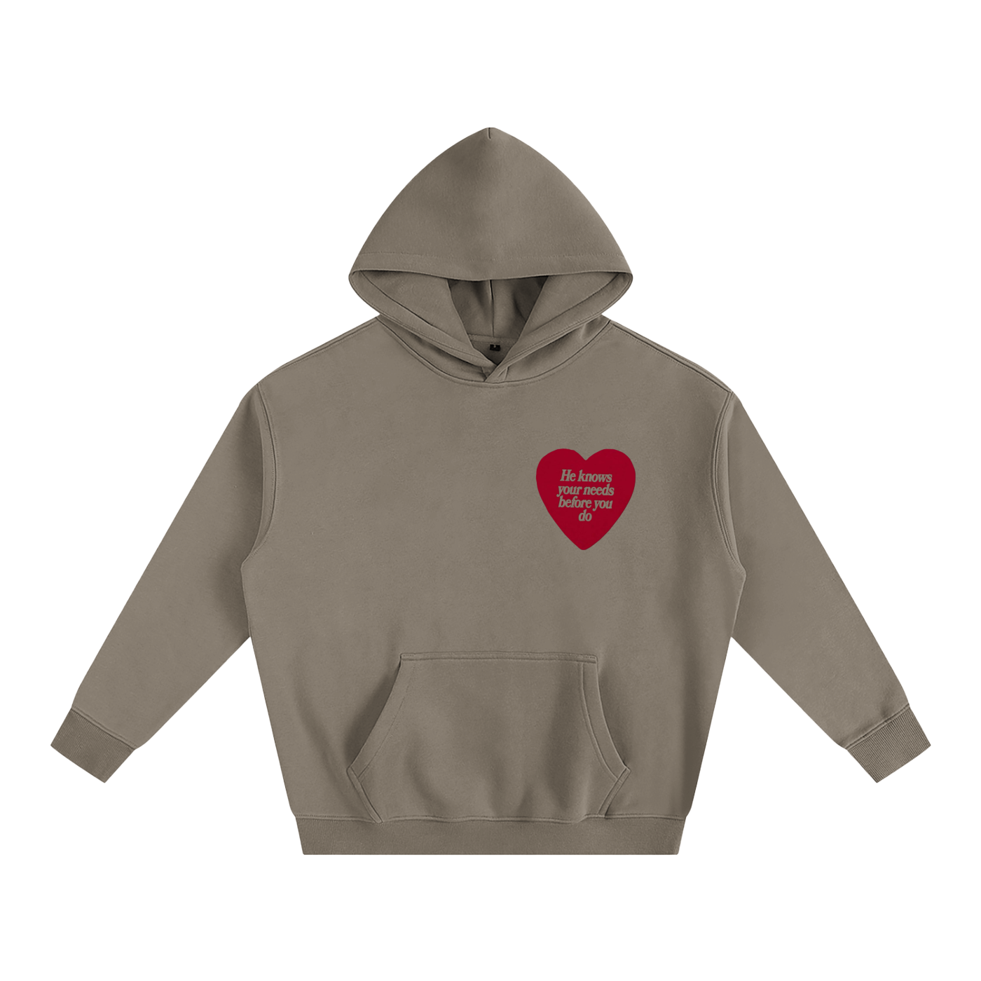 HE KNOWS BEFORE YOU DO | Oversize Fleeced Hoodie