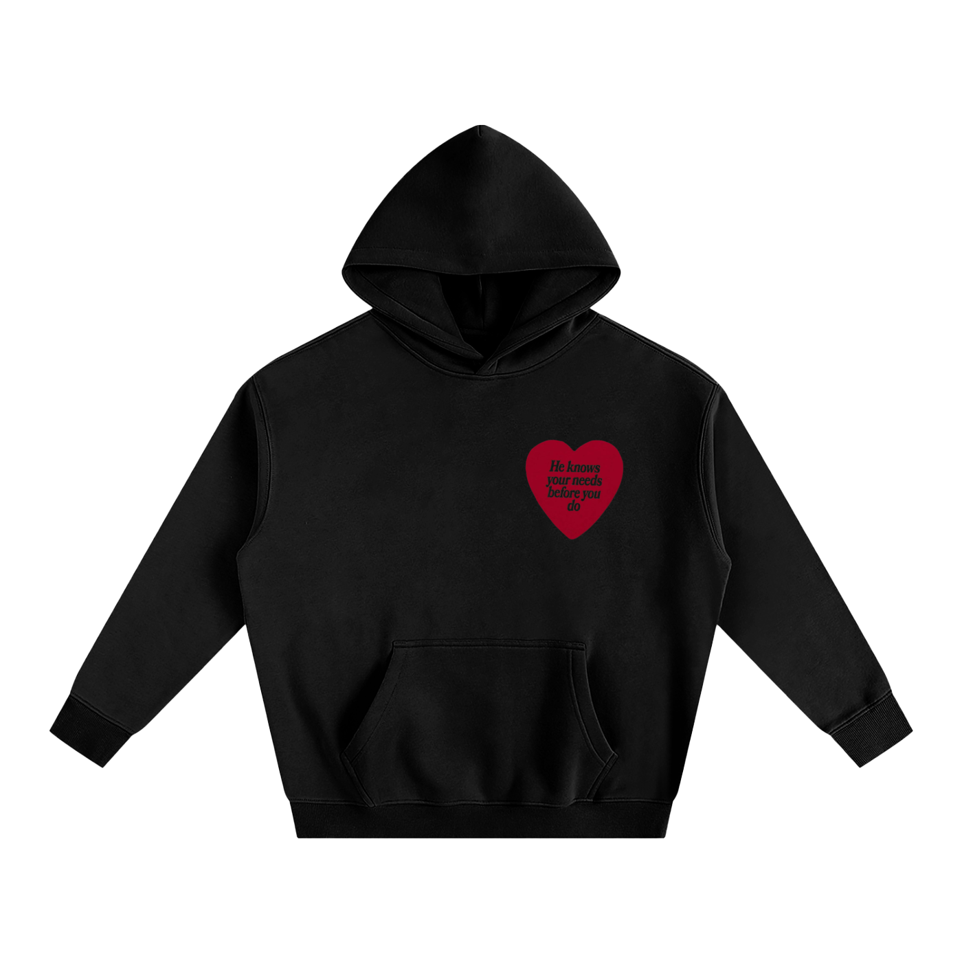HE KNOWS BEFORE YOU DO | Oversize Fleeced Hoodie