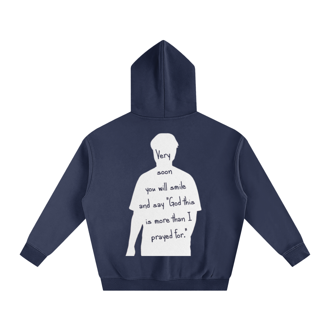 "God this is more than I prayed for" | Oversize Fleeced Hoodie