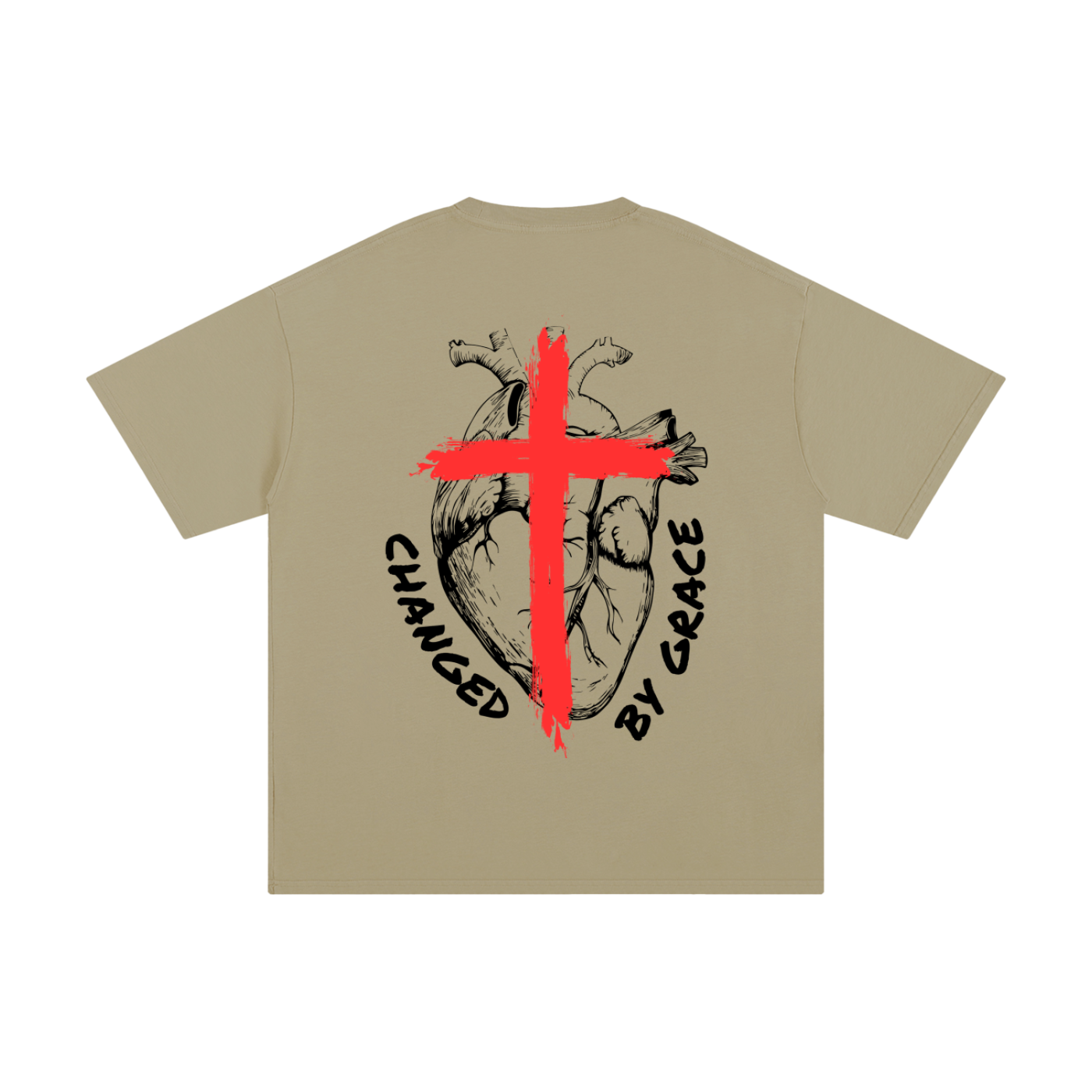 CHANGED BY GRACE | Oversized Unisex T-shirt - Halos