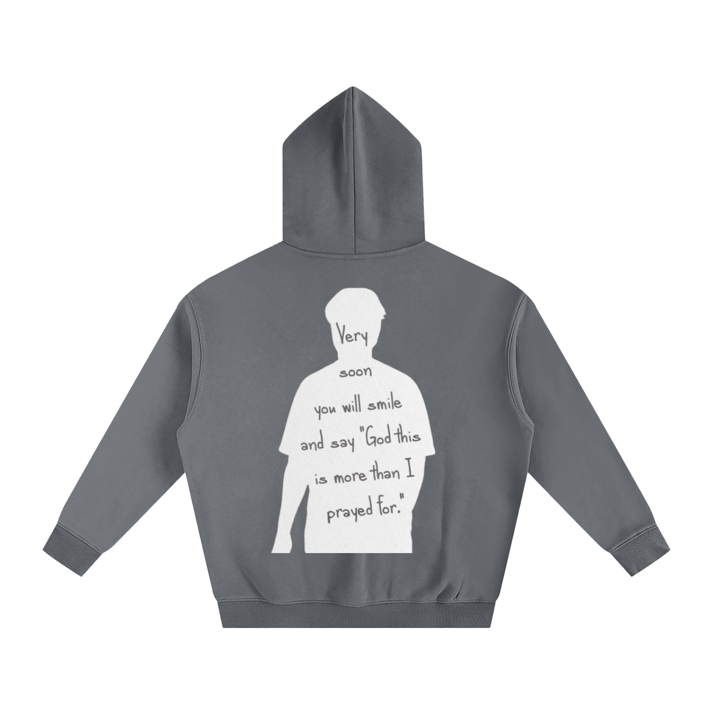 "God this is more than I prayed for" | Oversize Fleeced Hoodie