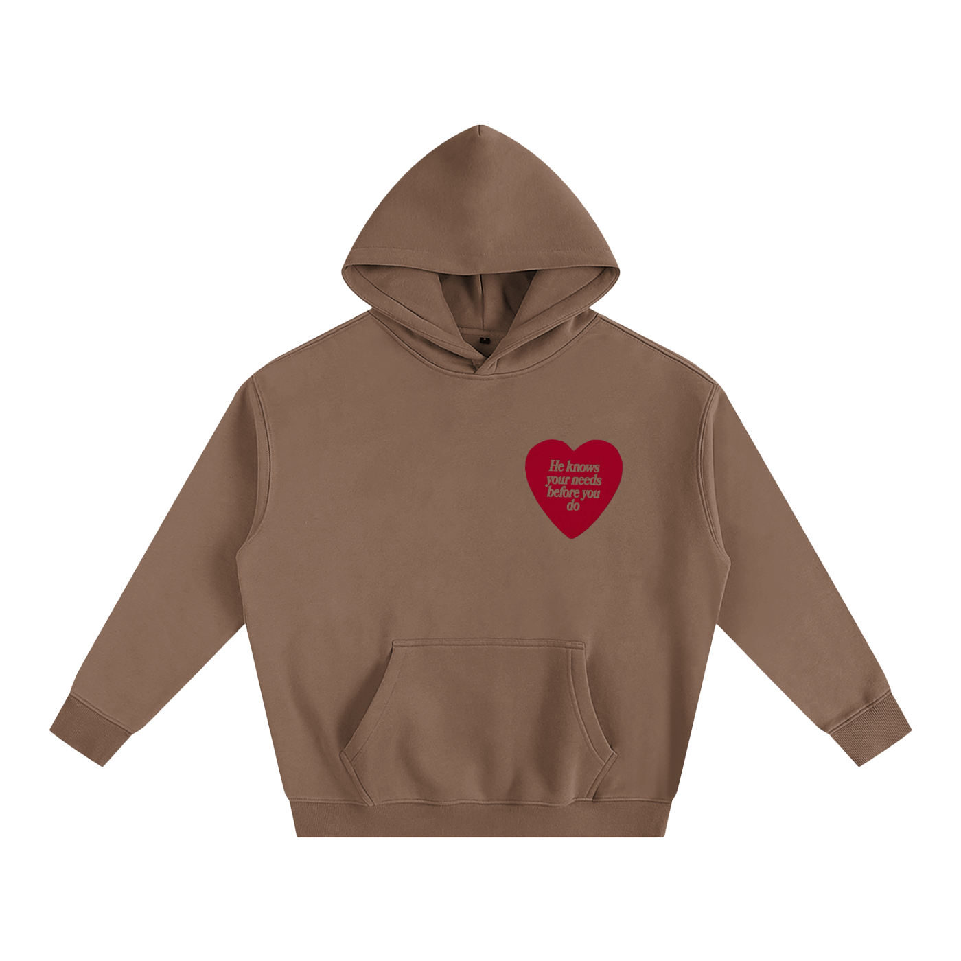 HE KNOWS BEFORE YOU DO | Oversize Fleeced Hoodie