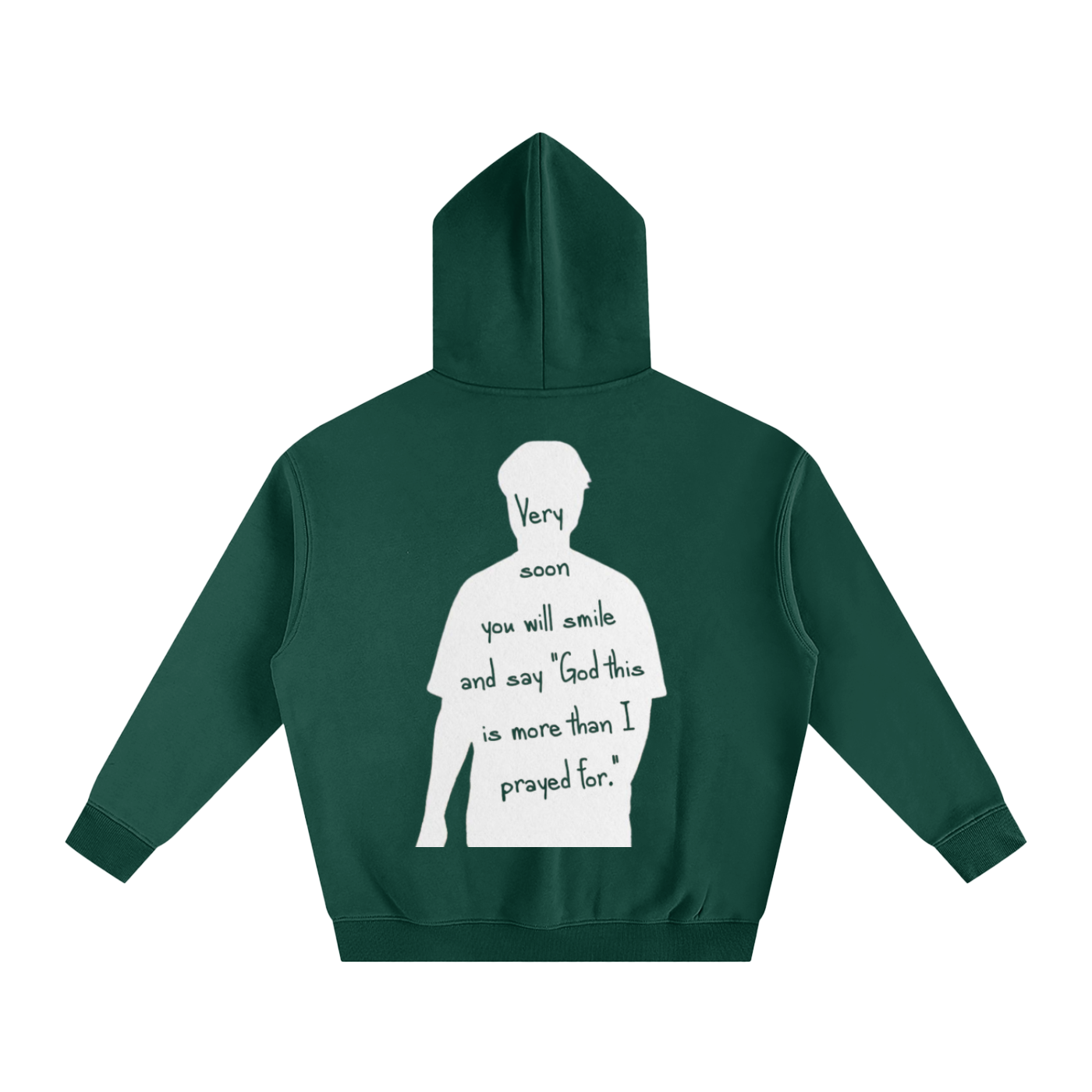 "God this is more than I prayed for" | Oversize Fleeced Hoodie