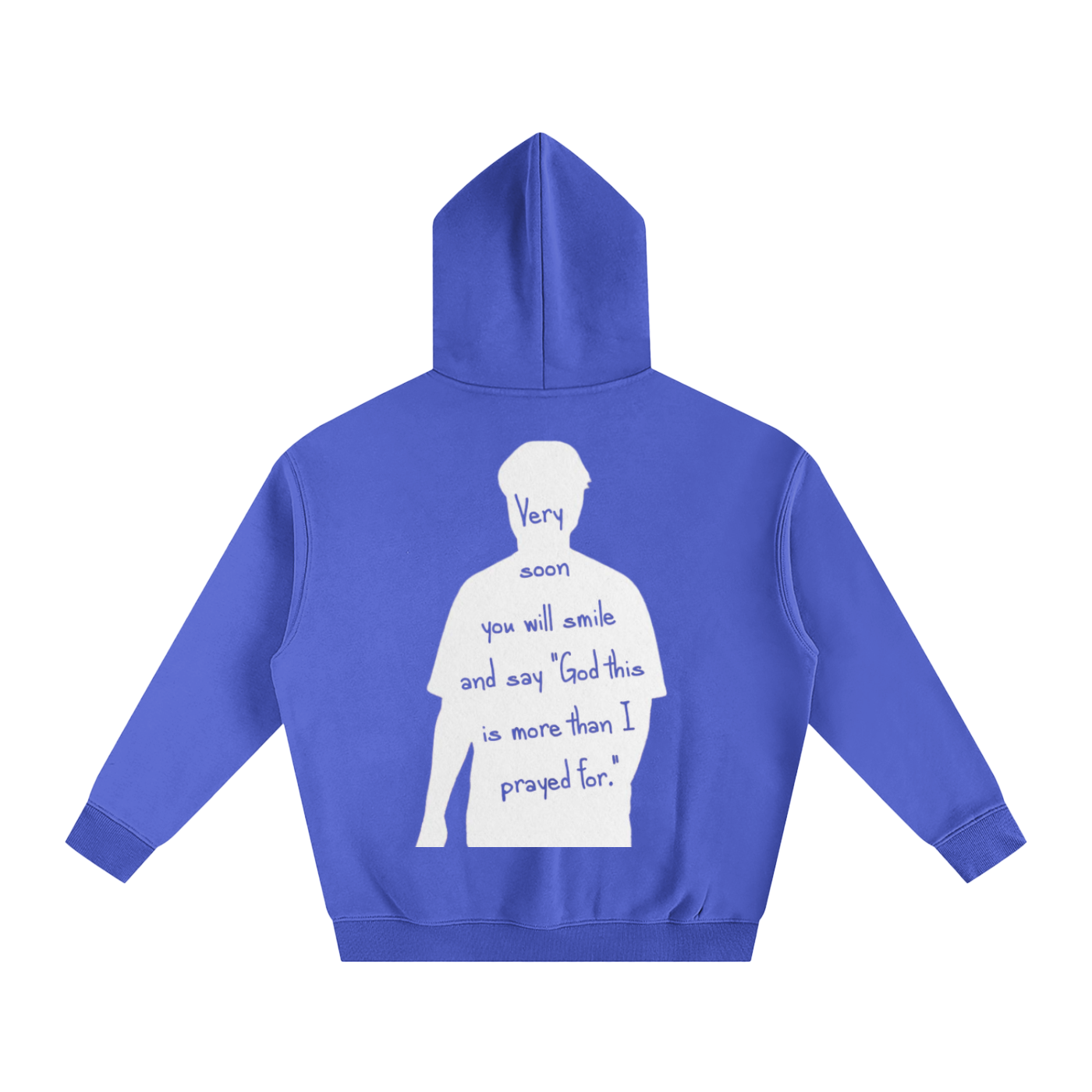 "God this is more than I prayed for" | Oversize Fleeced Hoodie