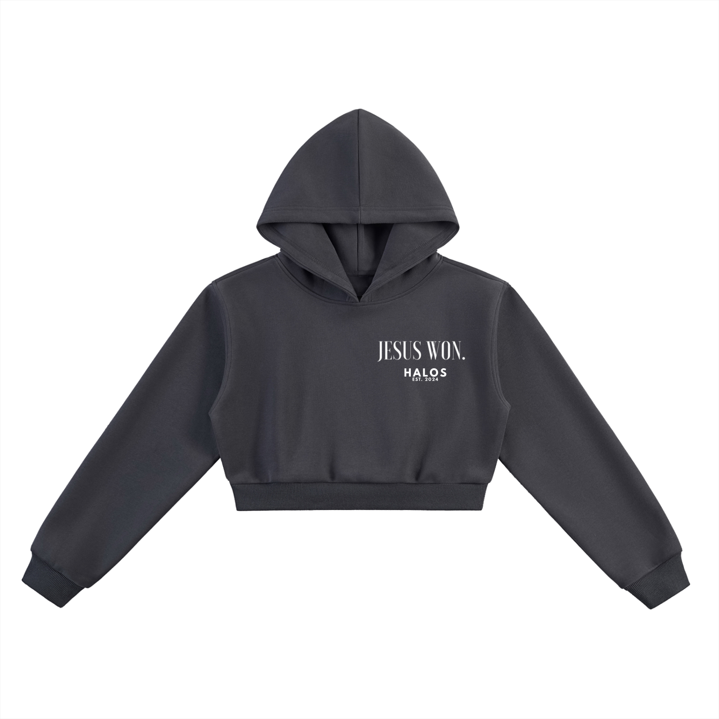 JESUS WON. | Essential Cropped Hoodie