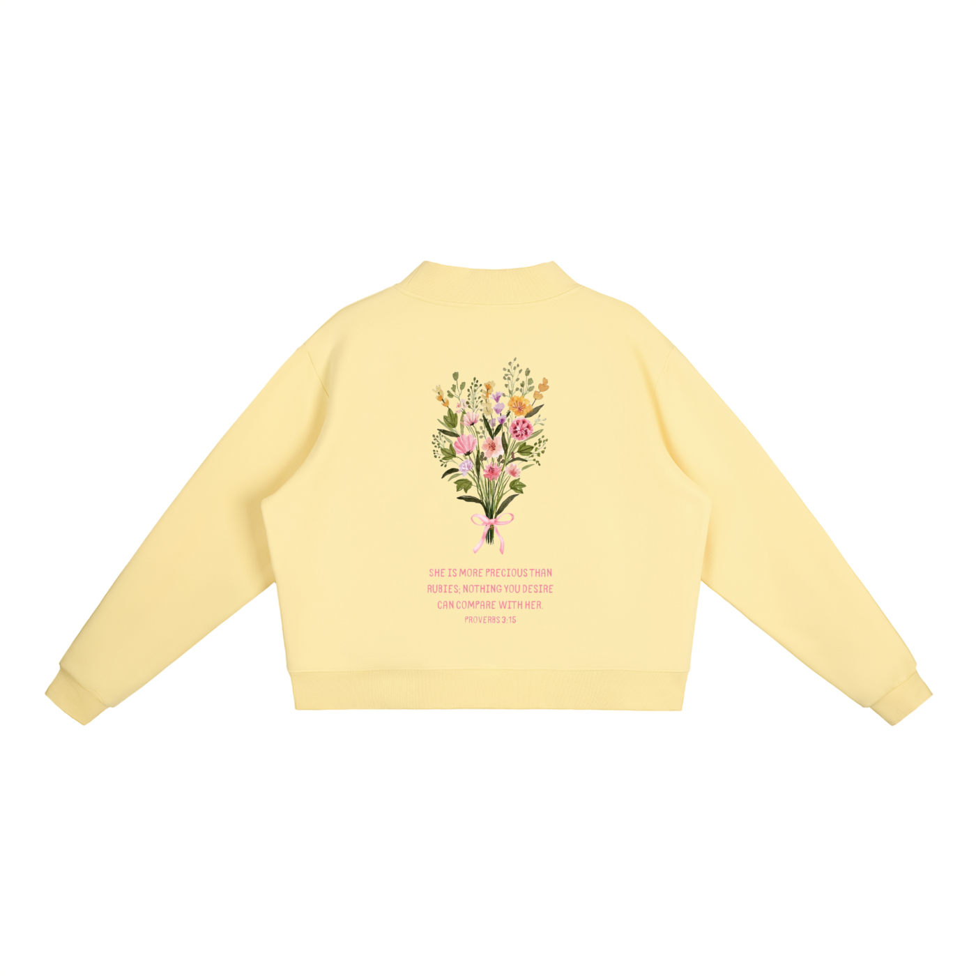 Proverbs 3:15 | Essential Fleece Mid-Neck Crew Sweatshirt