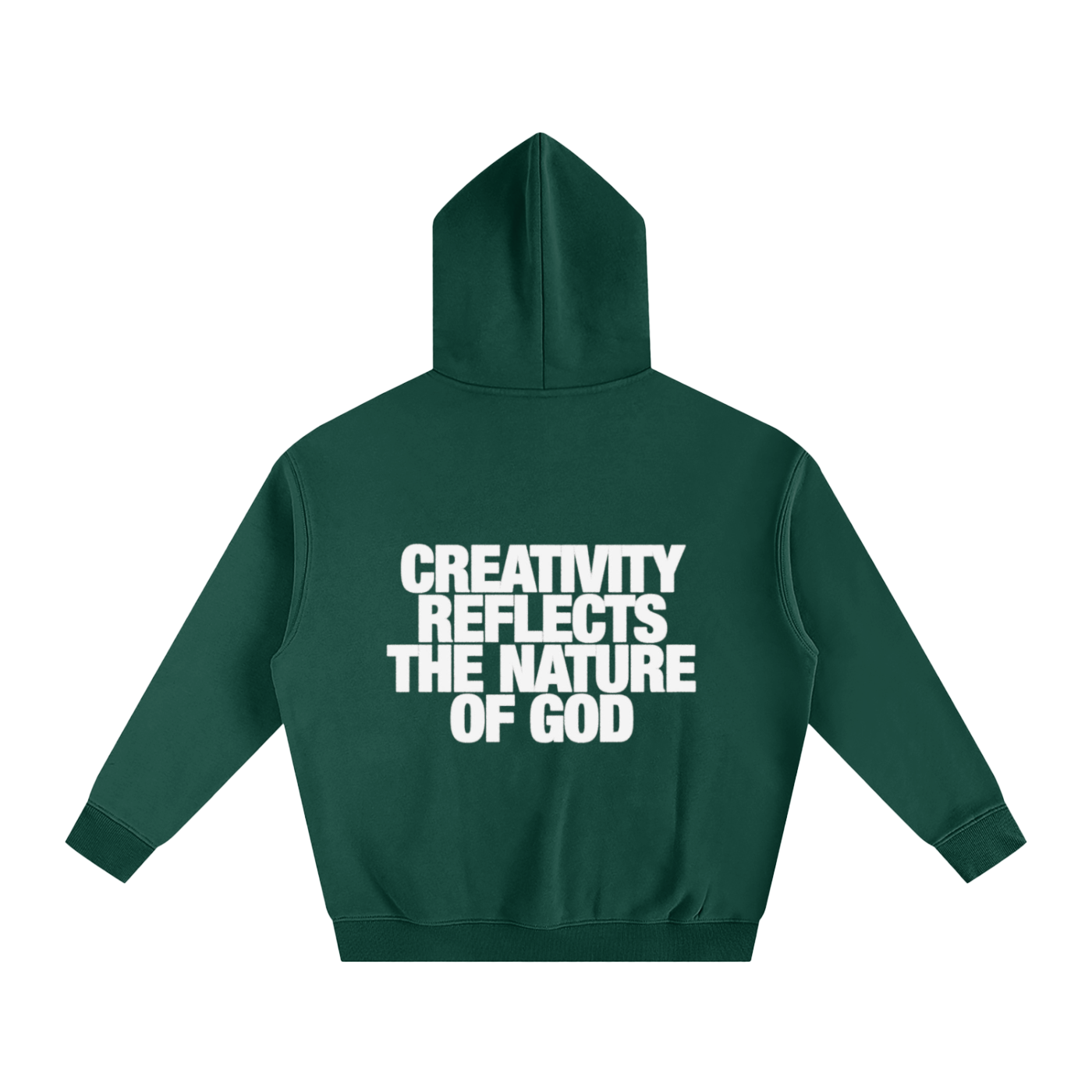 CREATIVITY REFLECTS THE NATURE OF GOD | Oversize Fleeced Hoodie