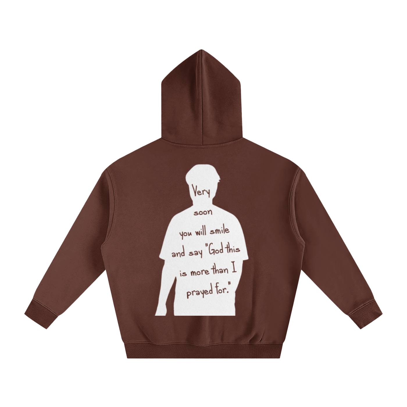 "God this is more than I prayed for" | Oversize Fleeced Hoodie