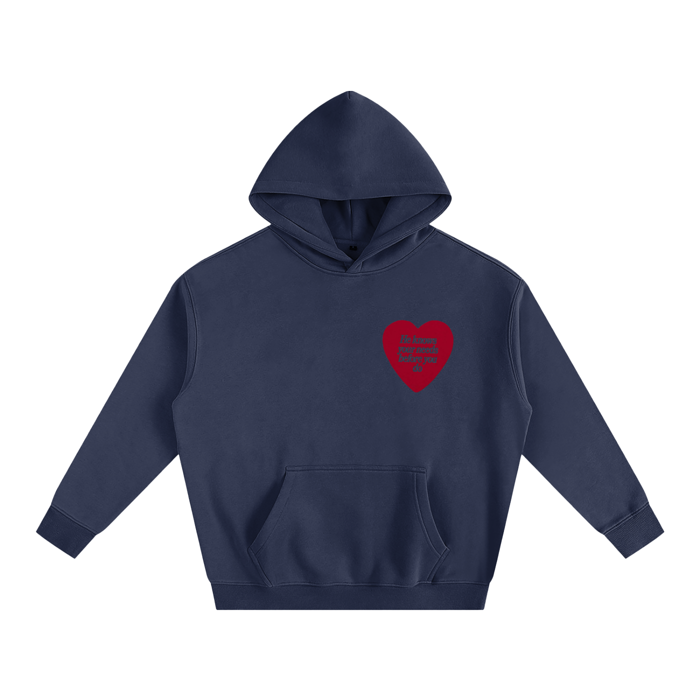 HE KNOWS BEFORE YOU DO | Oversize Fleeced Hoodie
