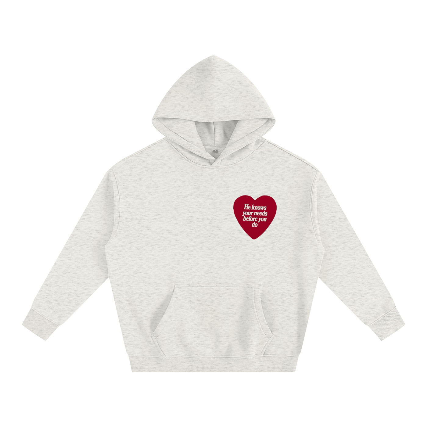 HE KNOWS BEFORE YOU DO | Oversize Fleeced Hoodie
