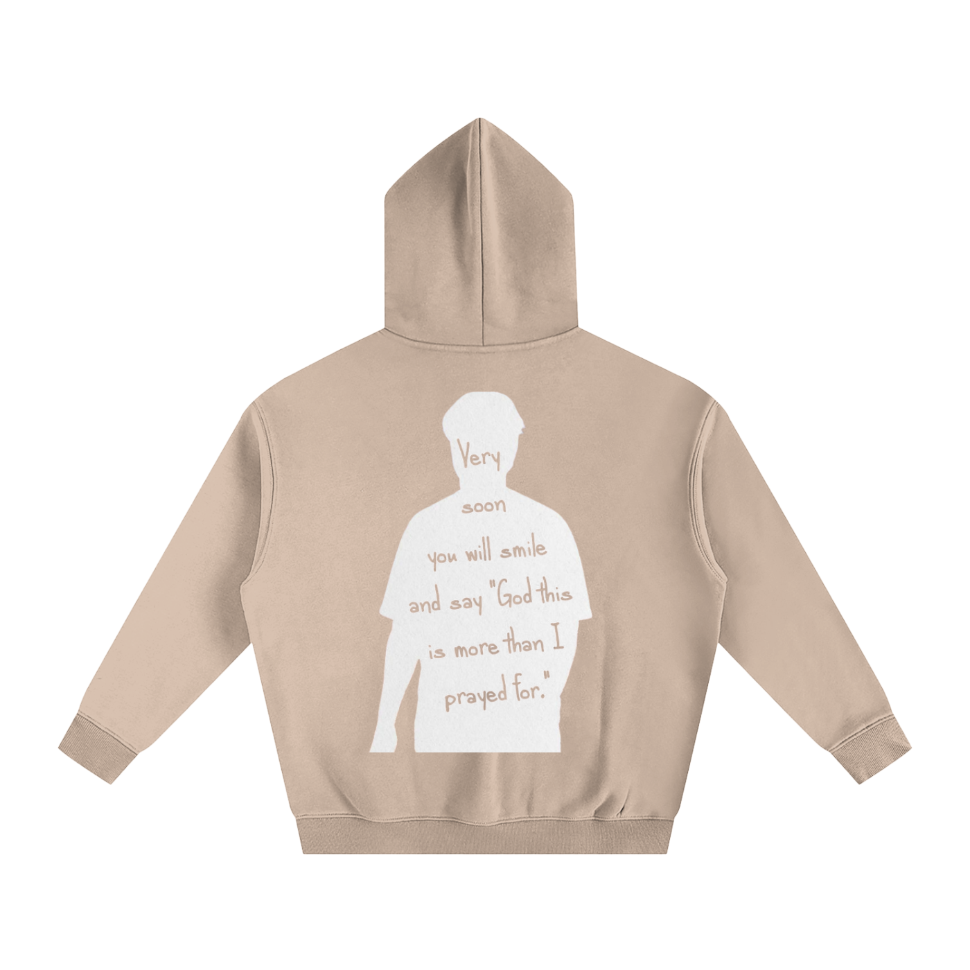 "God this is more than I prayed for" | Oversize Fleeced Hoodie
