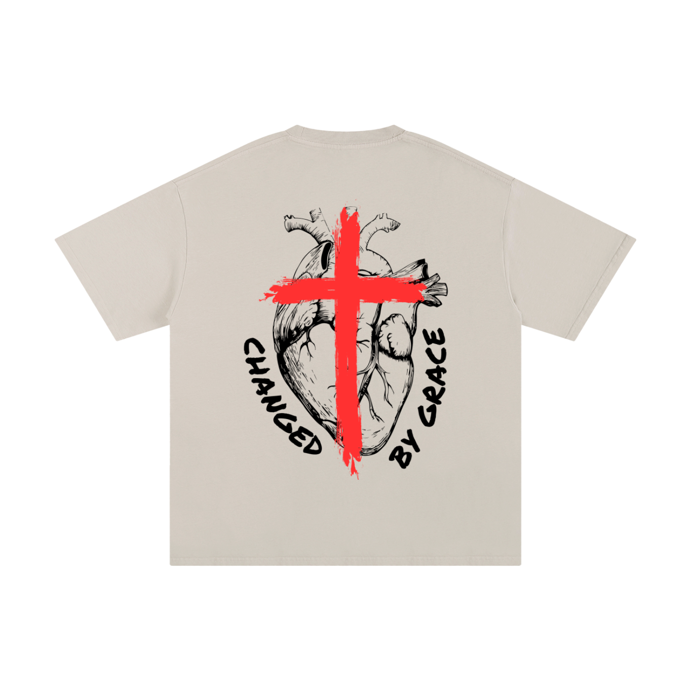 CHANGED BY GRACE | Oversized Unisex T-shirt - Halos