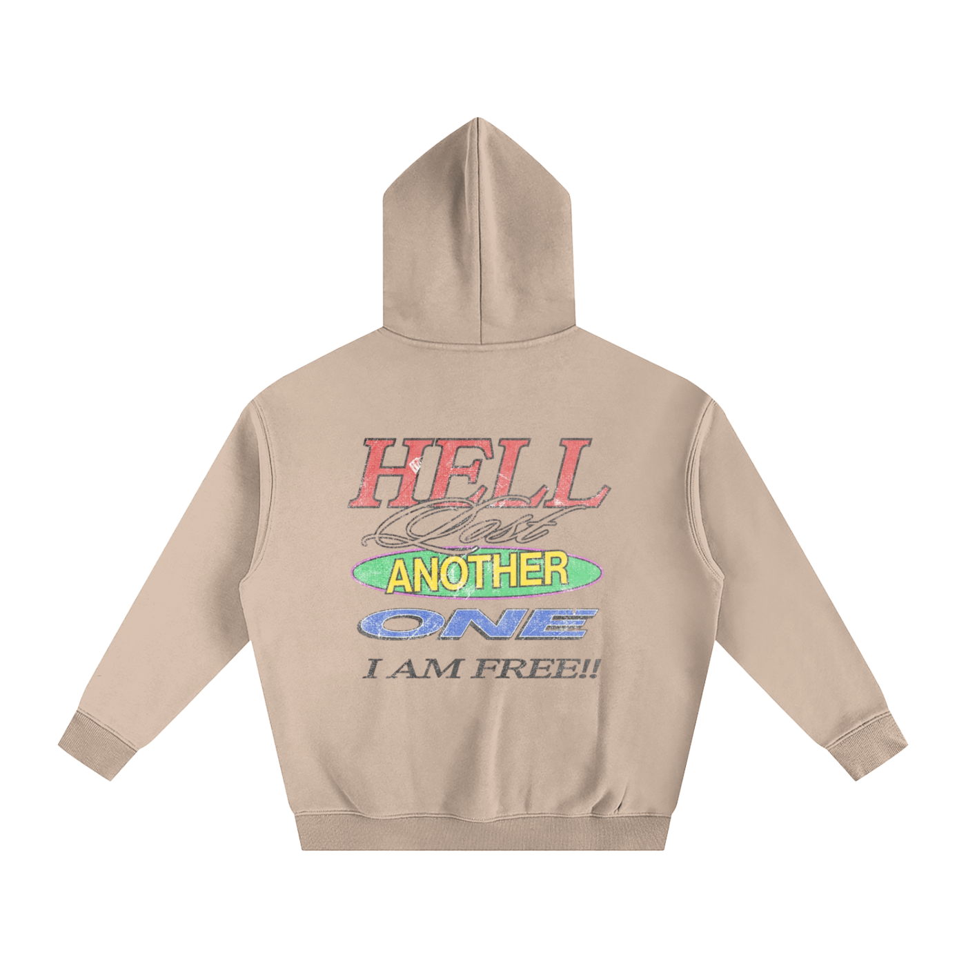 HELL LOST ANOTHER ONE I AM FREE!! | Oversize Fleeced Hoodie - Halos