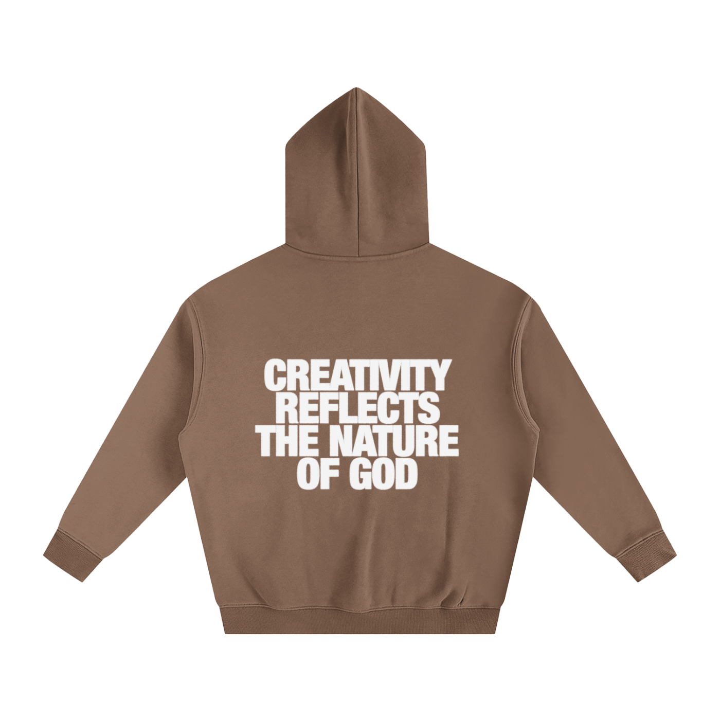 CREATIVITY REFLECTS THE NATURE OF GOD | Oversize Fleeced Hoodie