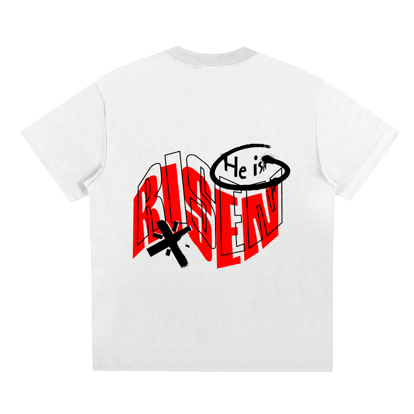 HE IS RISEN | oversized T-shirt - Halos