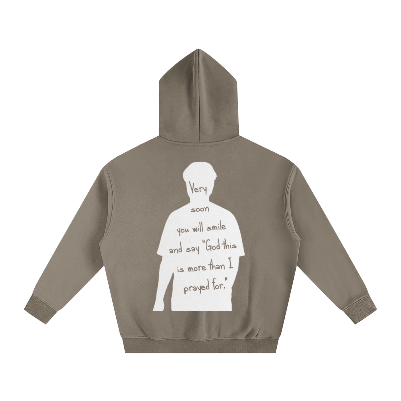 "God this is more than I prayed for" | Oversize Fleeced Hoodie