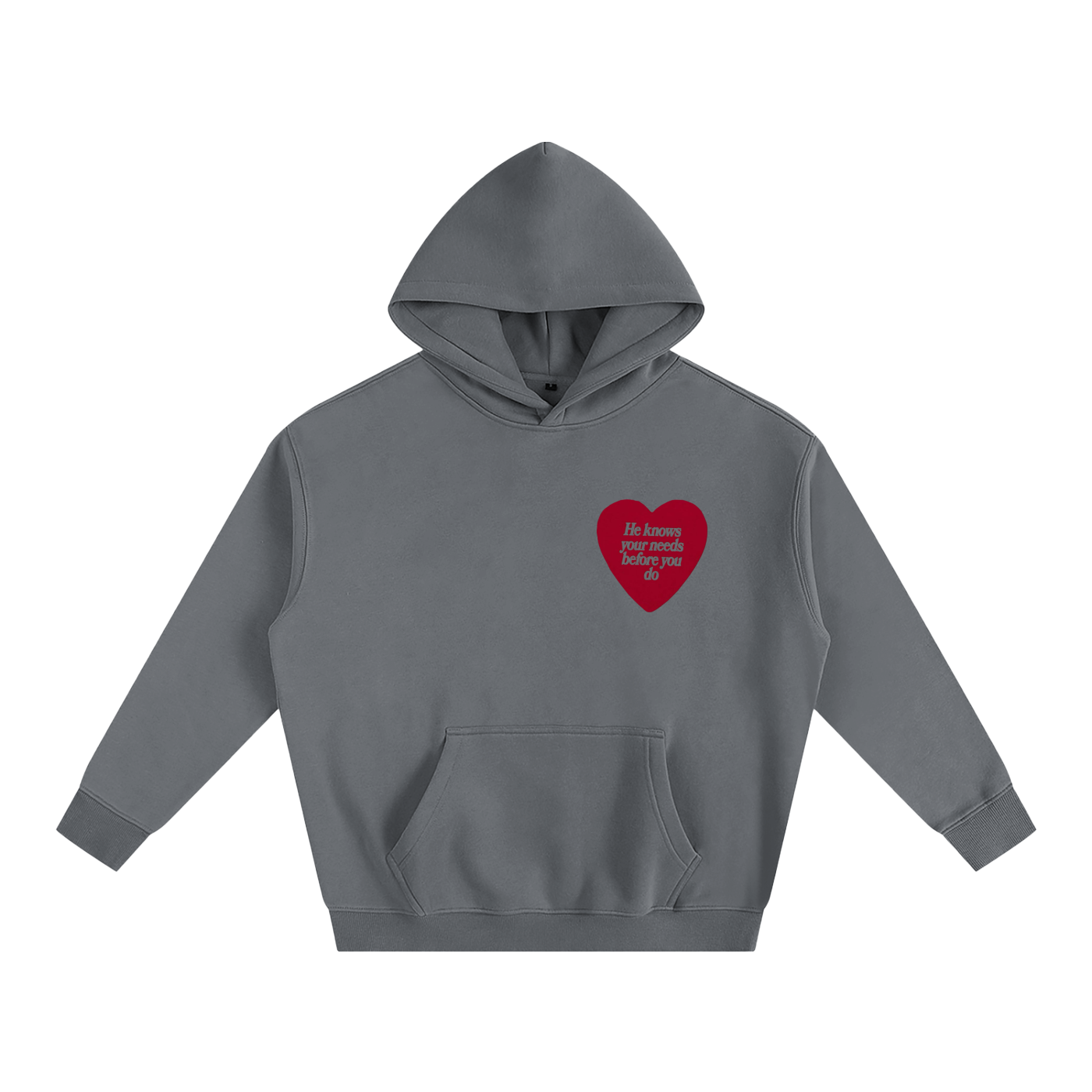 HE KNOWS BEFORE YOU DO | Oversize Fleeced Hoodie