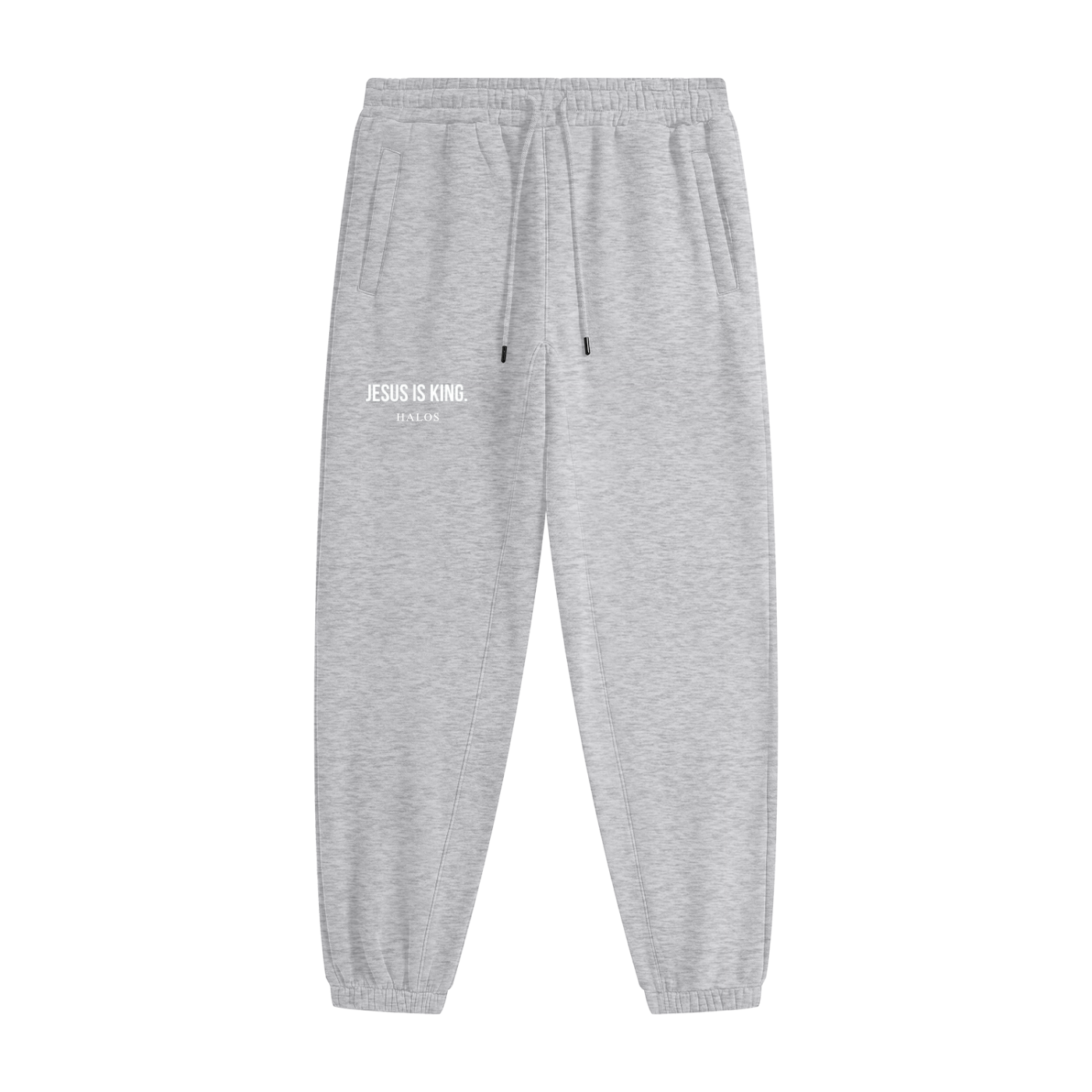 JESUS IS KING | Hoodie and Jogger set (Flower Gray)