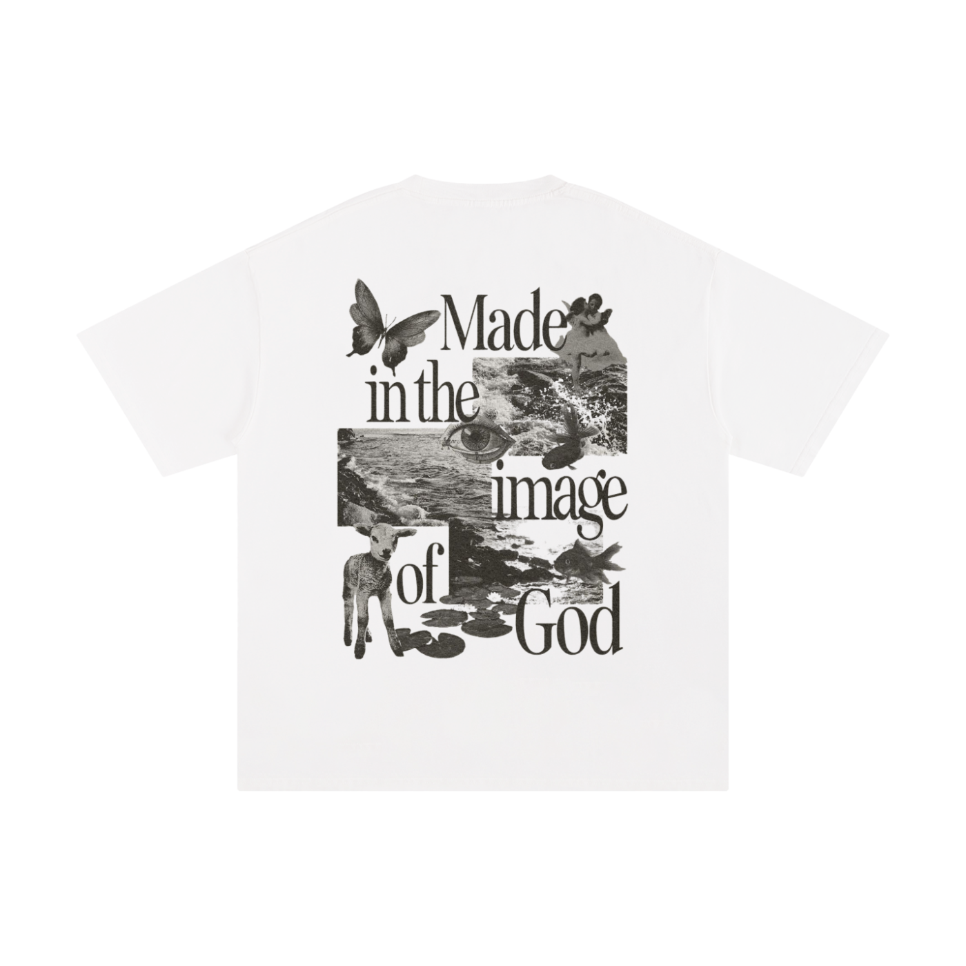 Made In the Image Of God | Oversize Unisex T-shirt - Halos