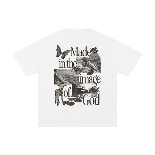 Made In the Image Of God | Oversize Unisex T-shirt - Halos
