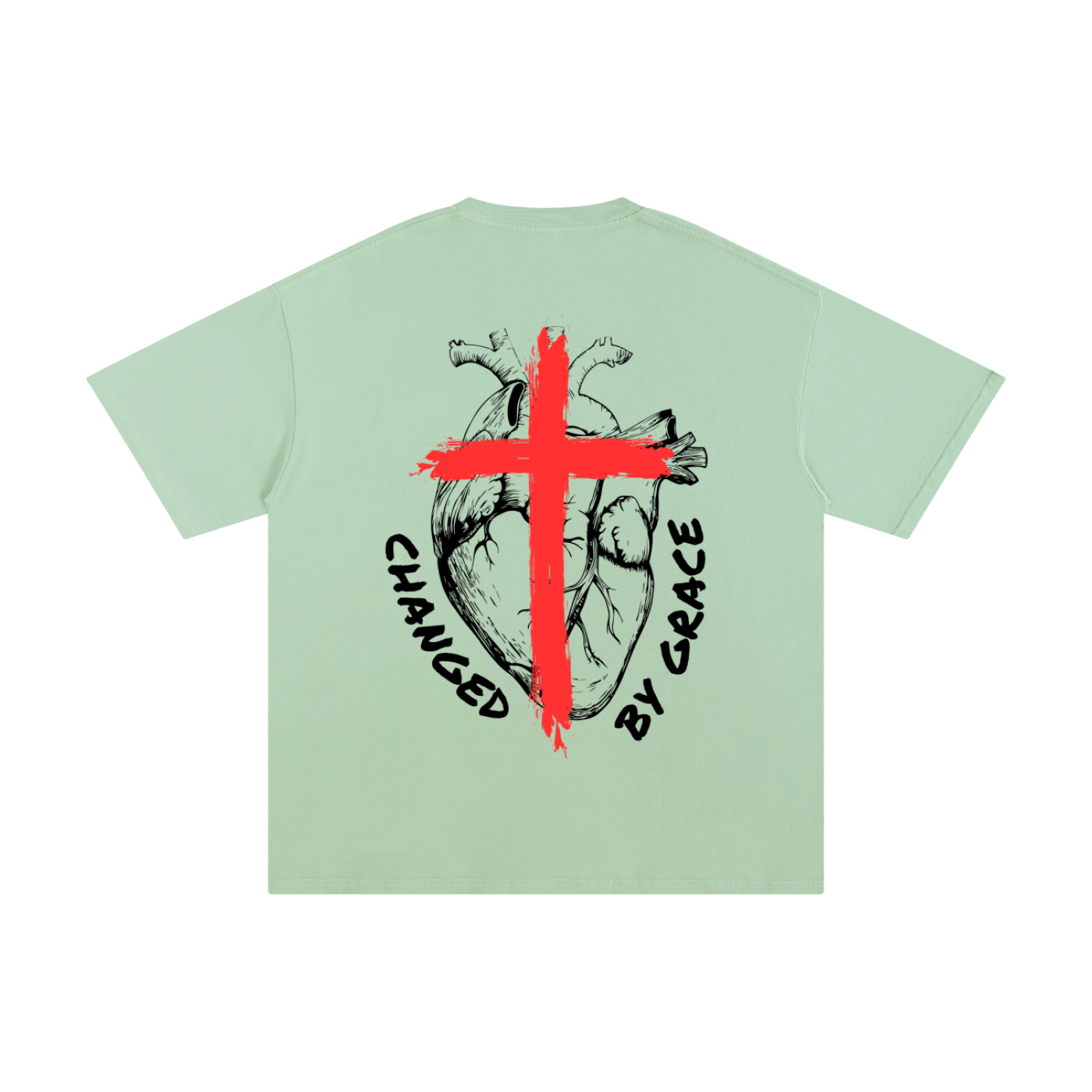 CHANGED BY GRACE | Oversized Unisex T-shirt - Halos