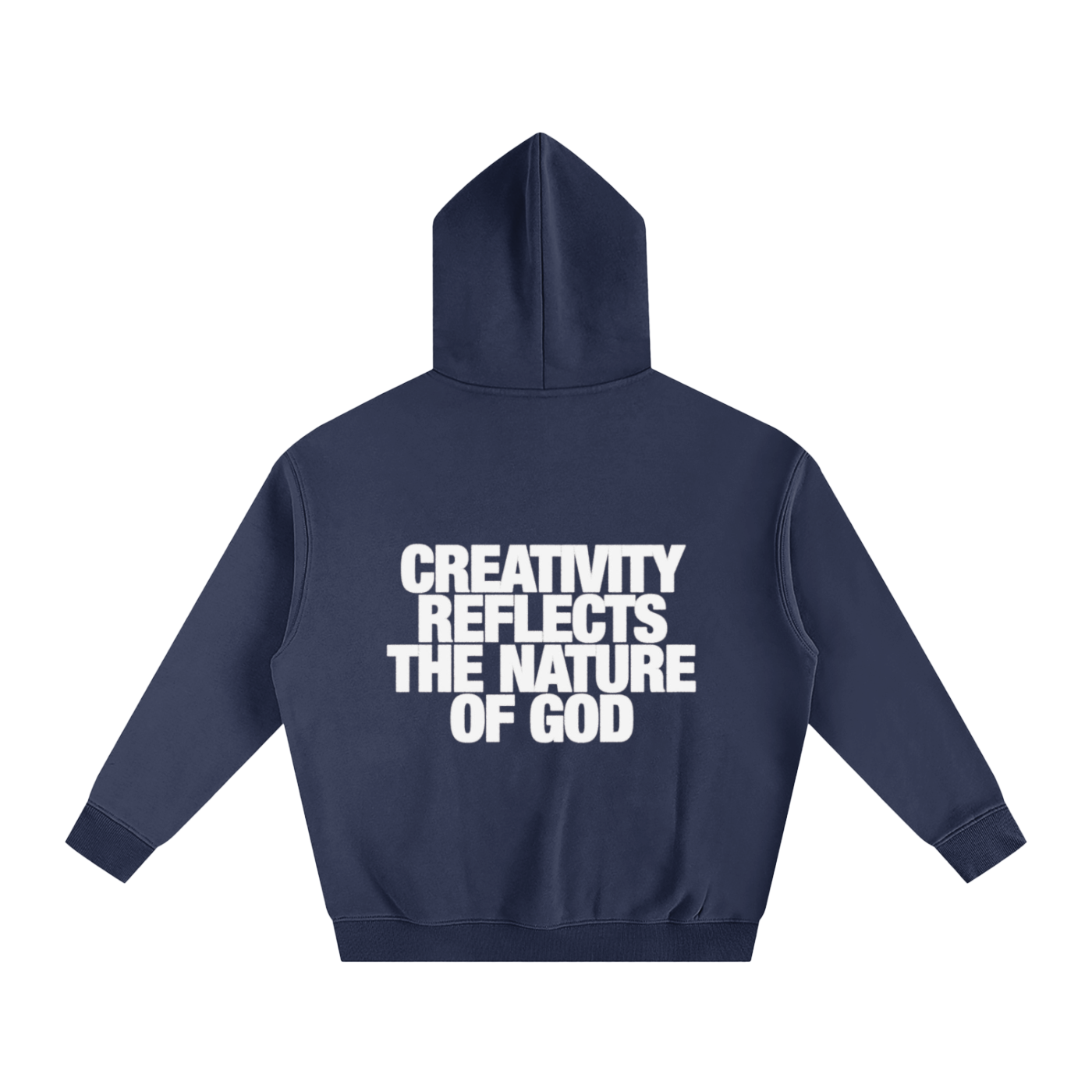 CREATIVITY REFLECTS THE NATURE OF GOD | Oversize Fleeced Hoodie