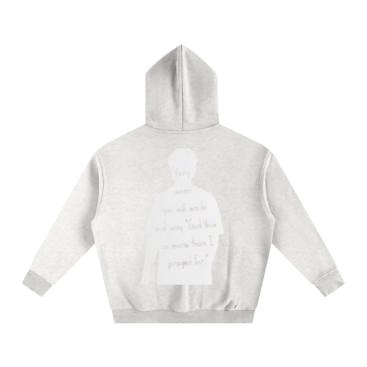 "God this is more than I prayed for" | Oversize Fleeced Hoodie
