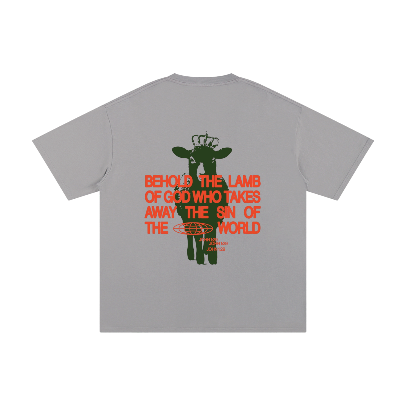 BEHOLD THE LAMB OF GOD | Oversize Unisex T-shirt - Halos