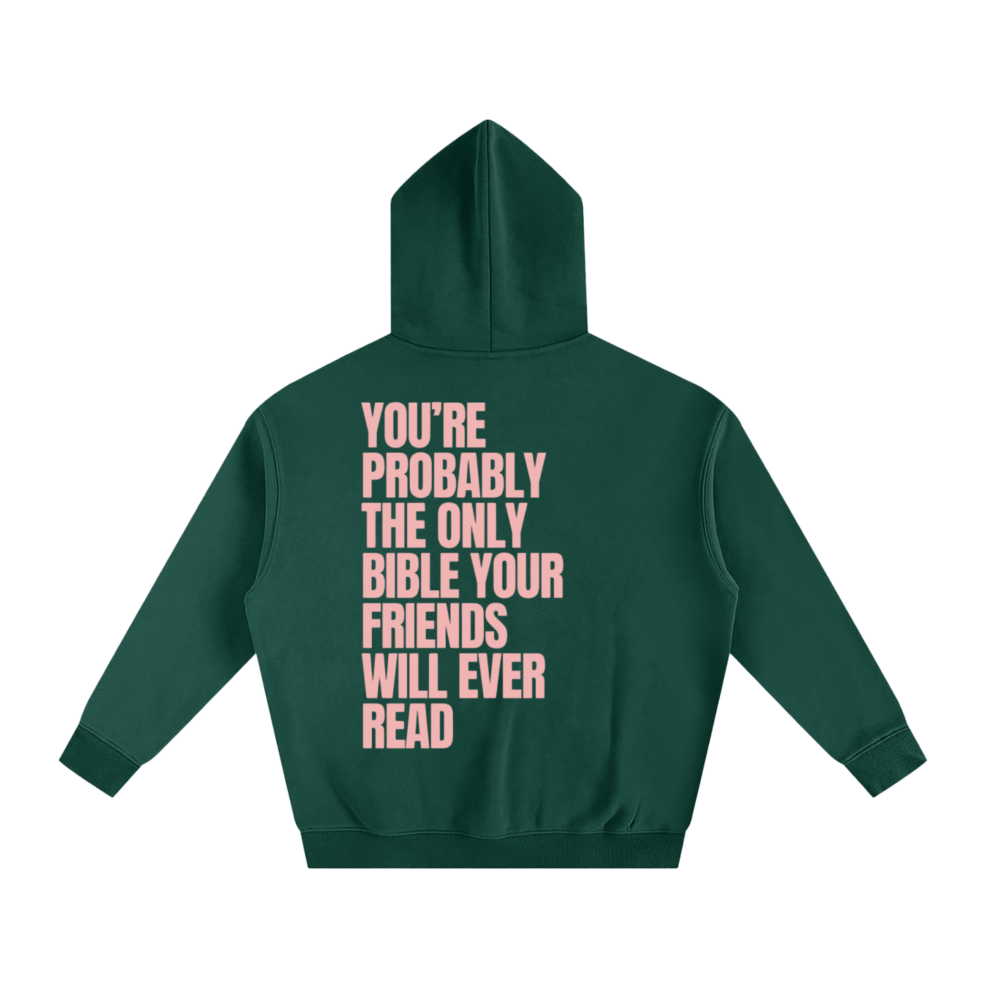 YOU'RE PROBABLY THE ONLY BIBLE YOUR FRIENDS WILL EVER READ | Oversize Fleeced Hoodie