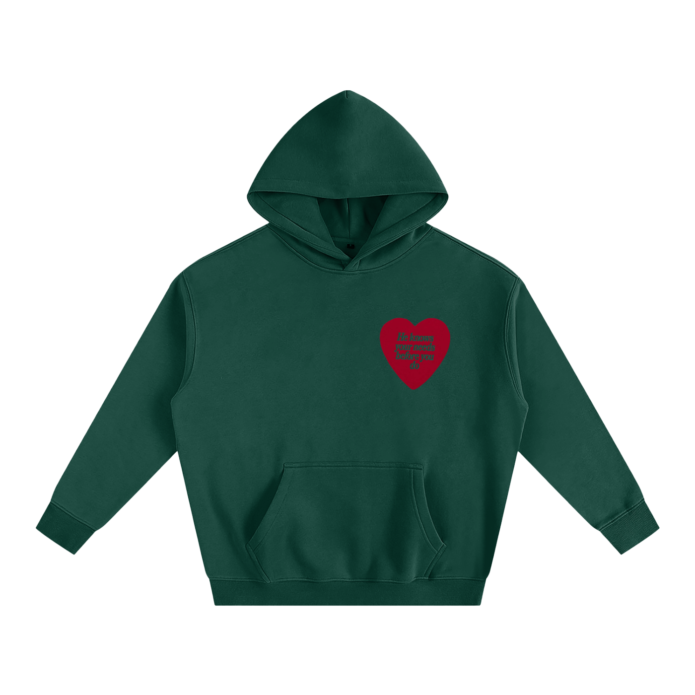HE KNOWS BEFORE YOU DO | Oversize Fleeced Hoodie