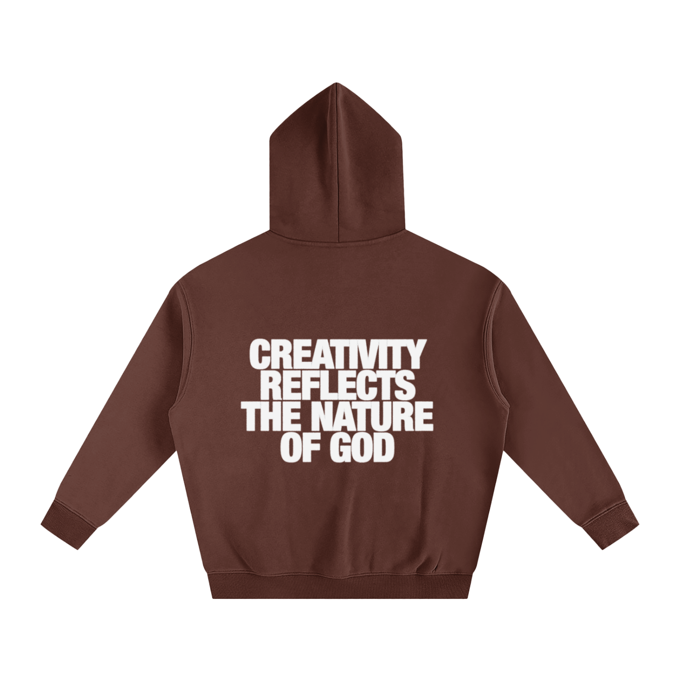 CREATIVITY REFLECTS THE NATURE OF GOD | Oversize Fleeced Hoodie