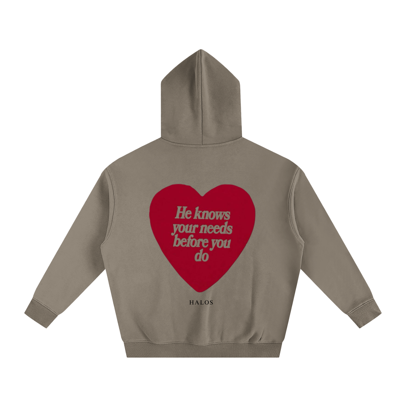 HE KNOWS BEFORE YOU DO | Oversize Fleeced Hoodie