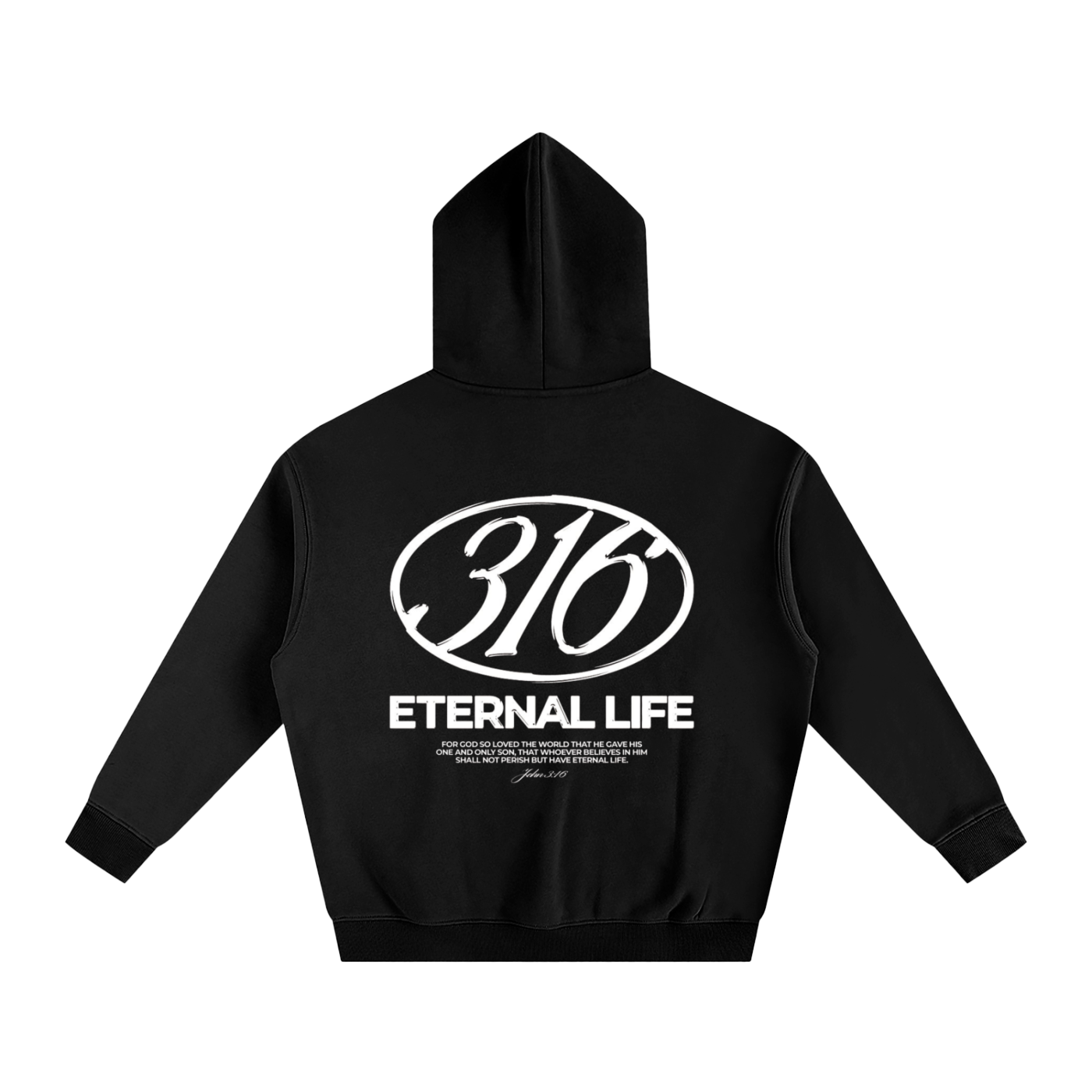316 ETERNAL LIFE | Oversize Fleeced Hoodie