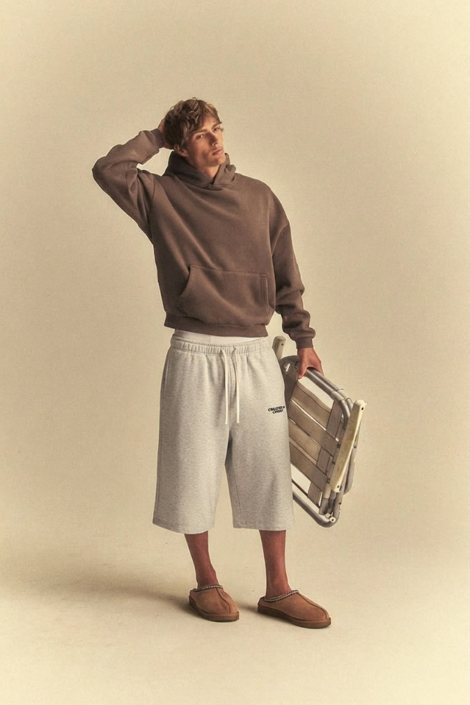 CREATED IN CHRIST looong sweat shorts