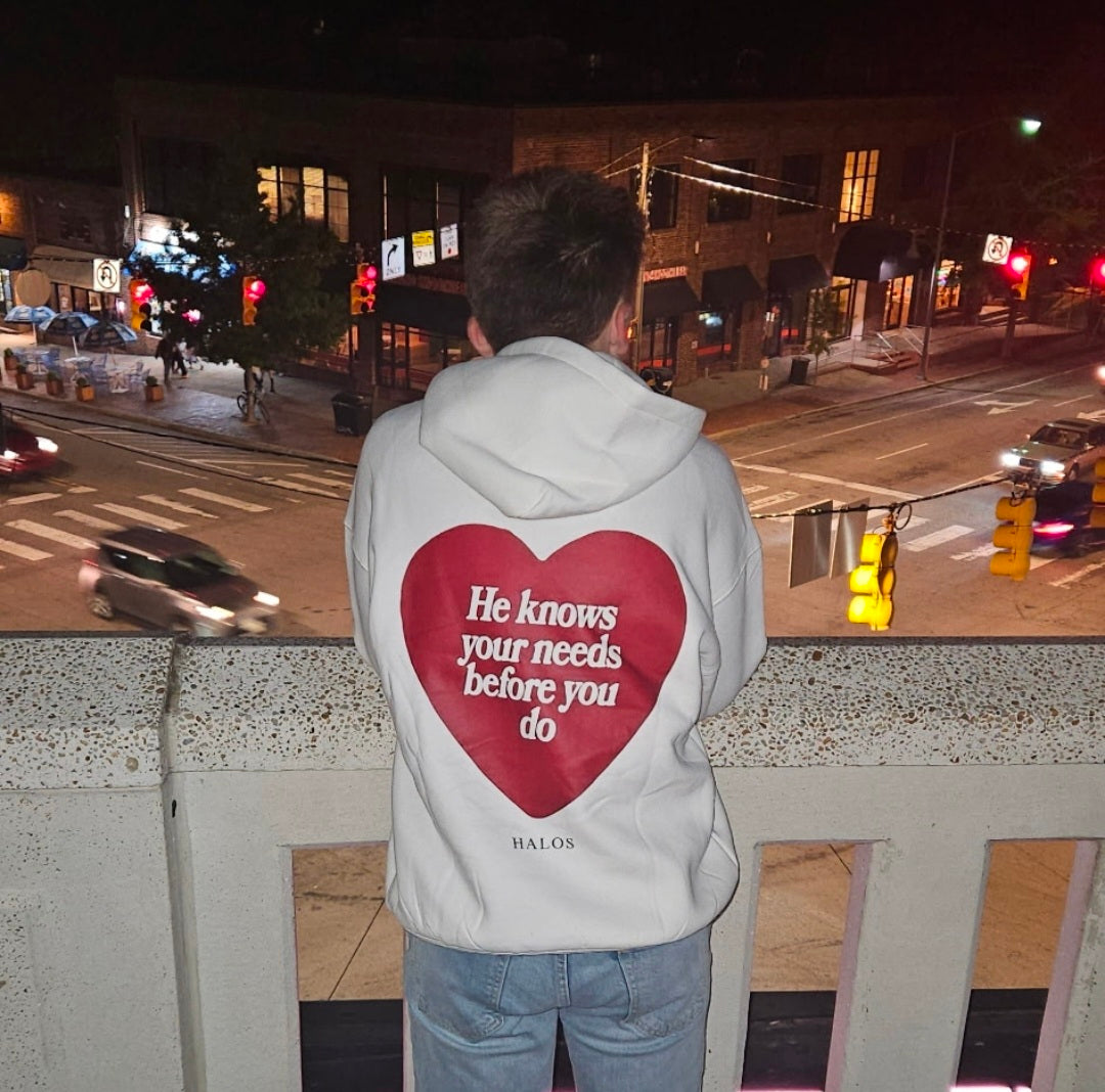 HE KNOWS BEFORE YOU DO | Oversize Fleeced Hoodie