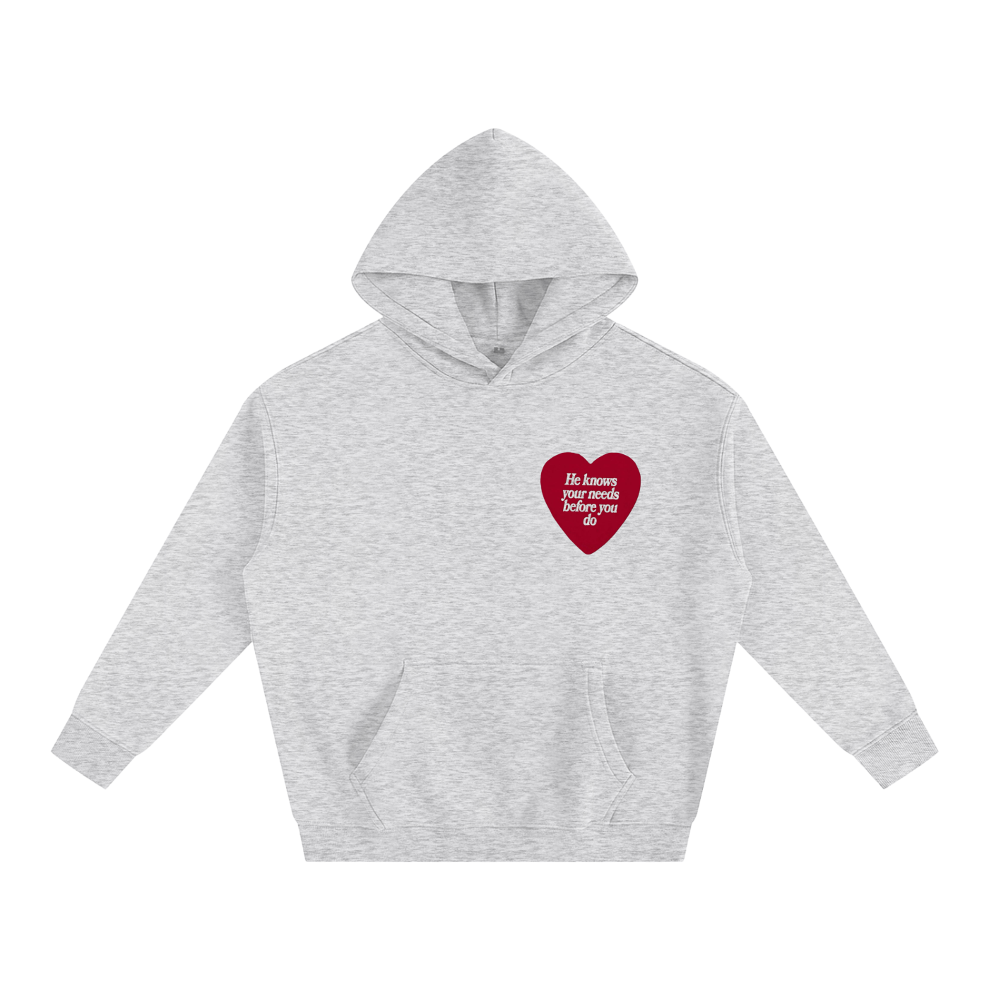 HE KNOWS BEFORE YOU DO | Oversize Fleeced Hoodie