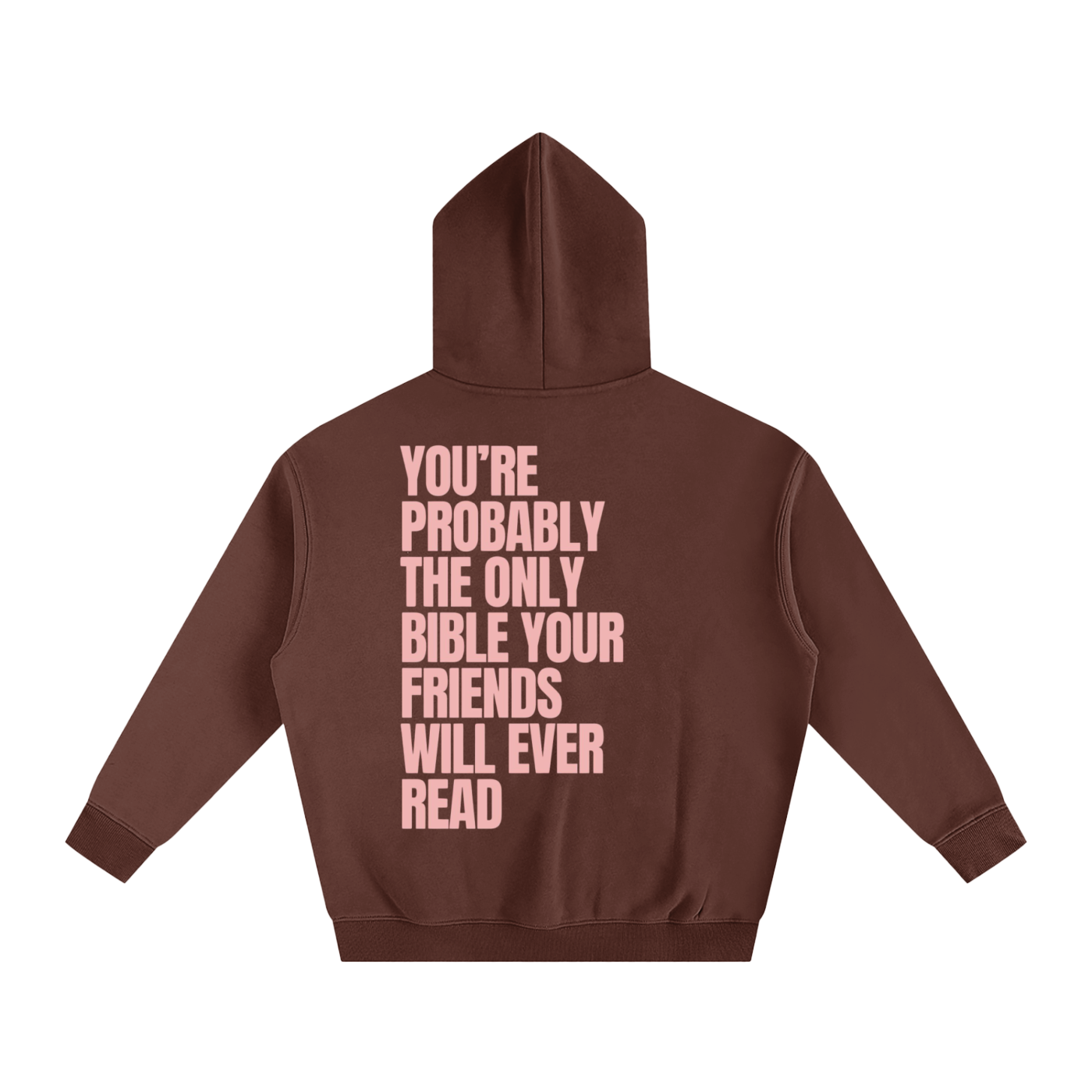 YOU'RE PROBABLY THE ONLY BIBLE YOUR FRIENDS WILL EVER READ | Oversize Fleeced Hoodie