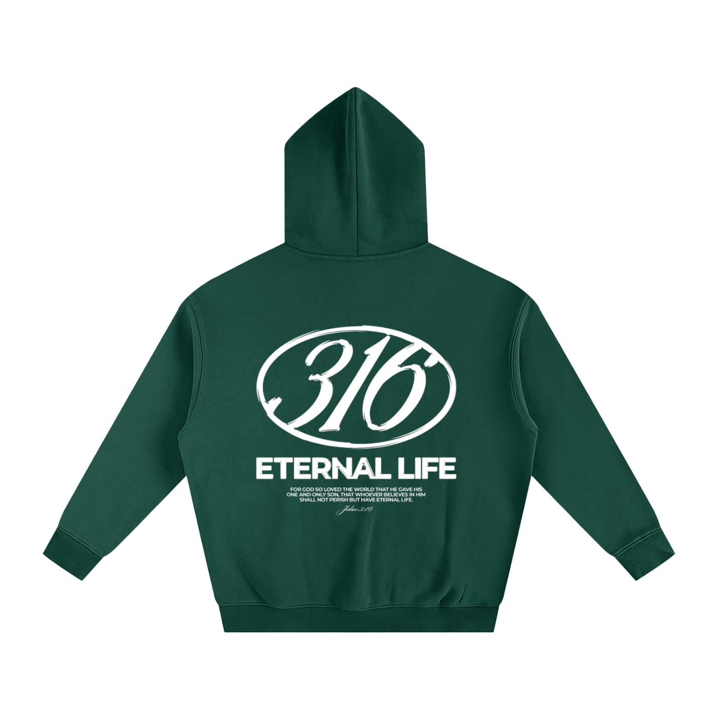 316 ETERNAL LIFE | Oversize Fleeced Hoodie