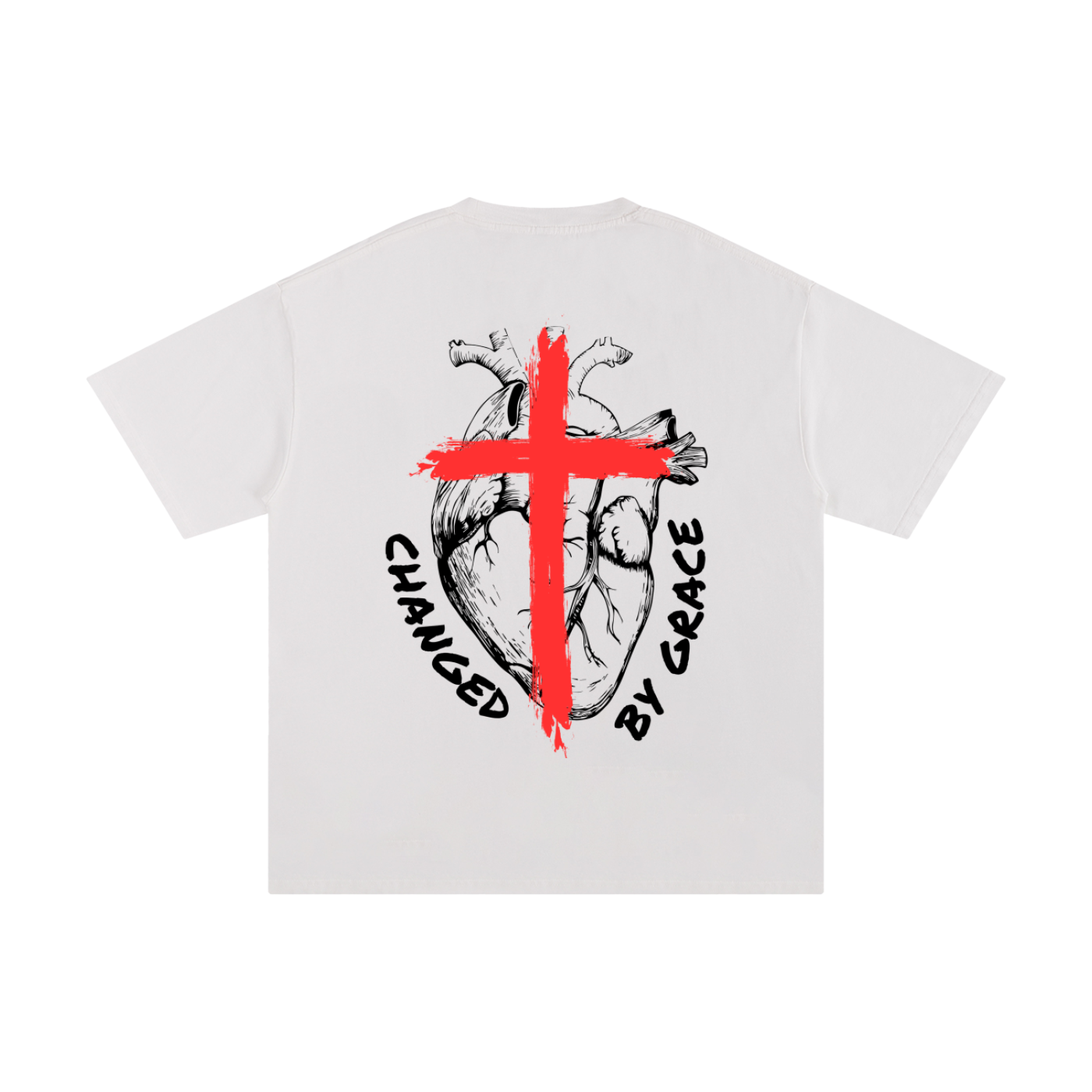 CHANGED BY GRACE | Oversized Unisex T-shirt - Halos