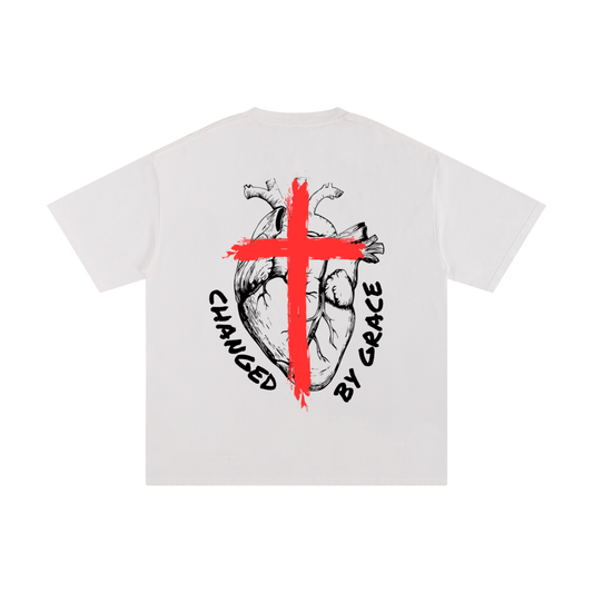CHANGED BY GRACE | Oversized Unisex T-shirt - Halos