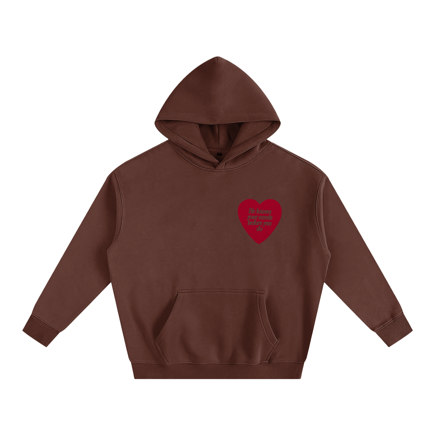 HE KNOWS BEFORE YOU DO | Oversize Fleeced Hoodie