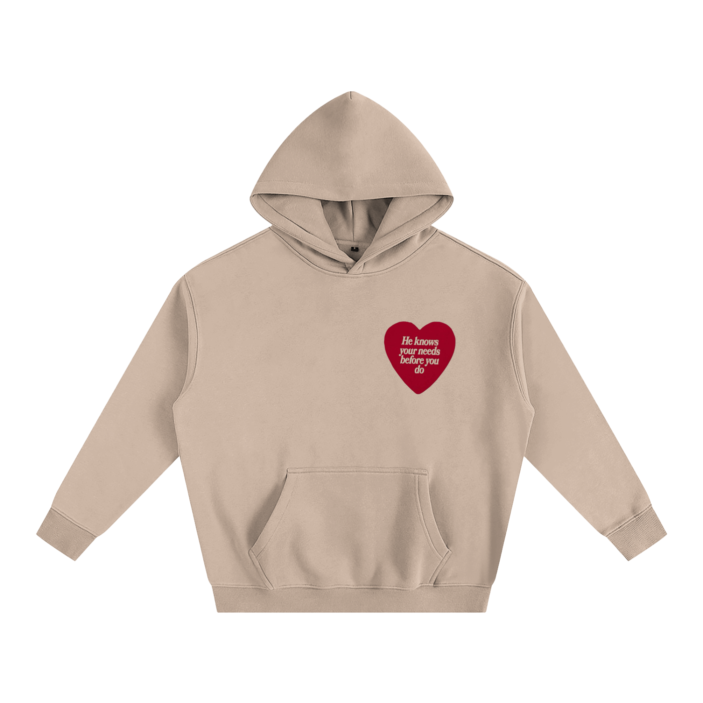 HE KNOWS BEFORE YOU DO | Oversize Fleeced Hoodie