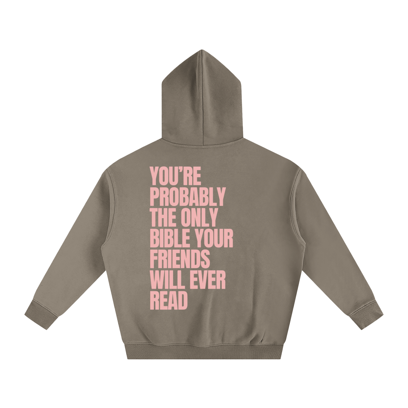 YOU'RE PROBABLY THE ONLY BIBLE YOUR FRIENDS WILL EVER READ | Oversize Fleeced Hoodie