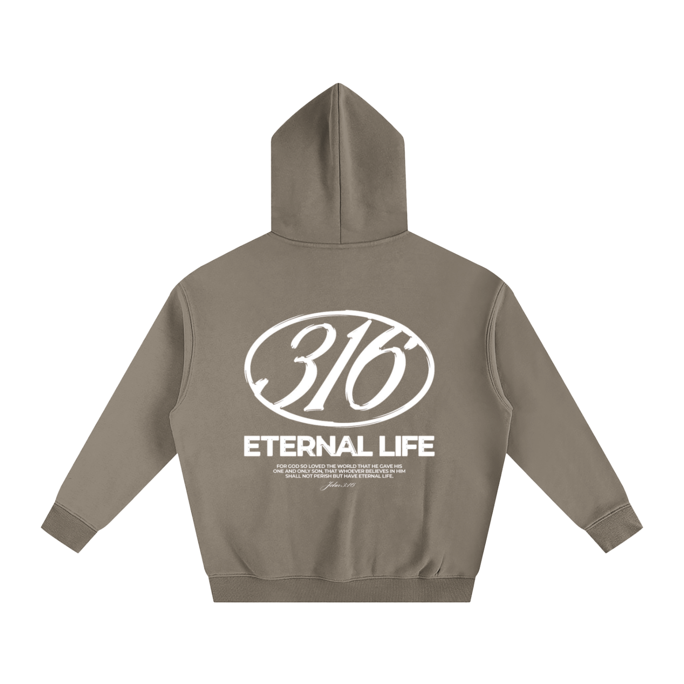 316 ETERNAL LIFE | Oversize Fleeced Hoodie