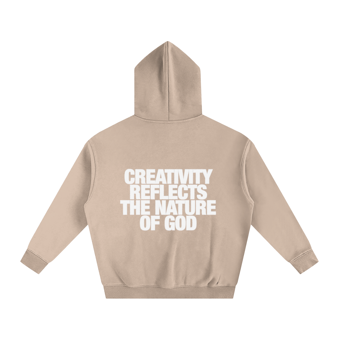 CREATIVITY REFLECTS THE NATURE OF GOD | Oversize Fleeced Hoodie
